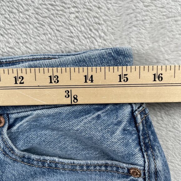 American Eagle Jeans Womens 8 Curvy Super High Rise Baggy Straight Denim - Picture 5 of 9